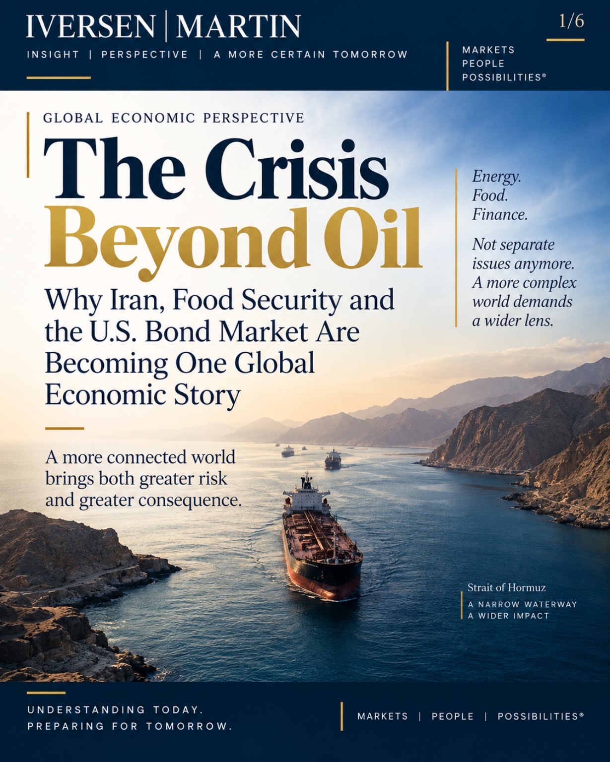 The Crisis Beyond Oil — branded article cover