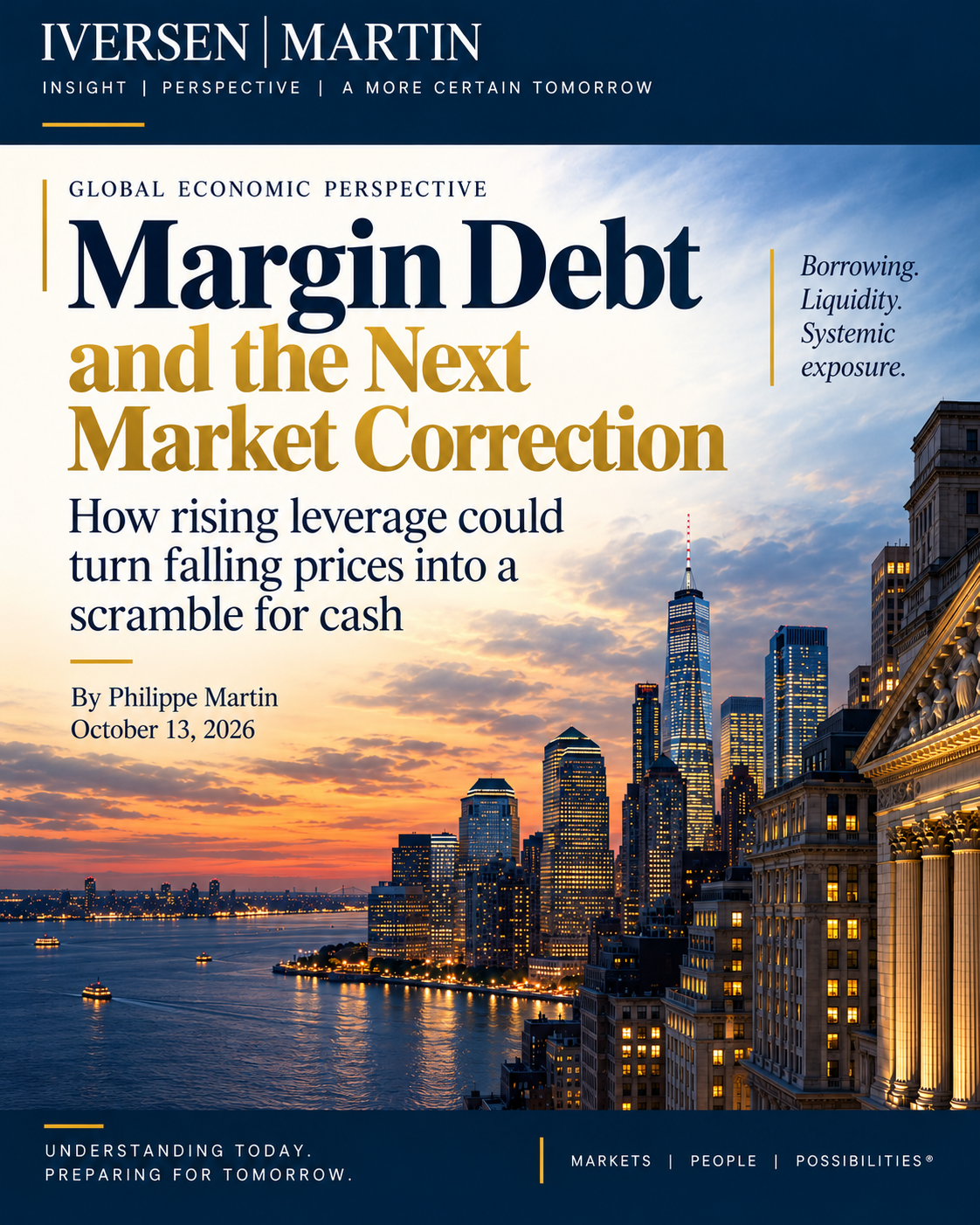 Margin Debt and the Next Market Correction — Iversen Martin article cover